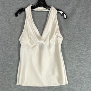 EXPRESS Y2K Silk and Spandex Glamour Style Stretch Vintage Top